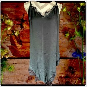 NWOT Black satin nighty